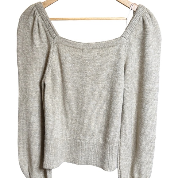 ANTHROPOLOGIE Square Neck Sweater size S - Picture 4 of 6